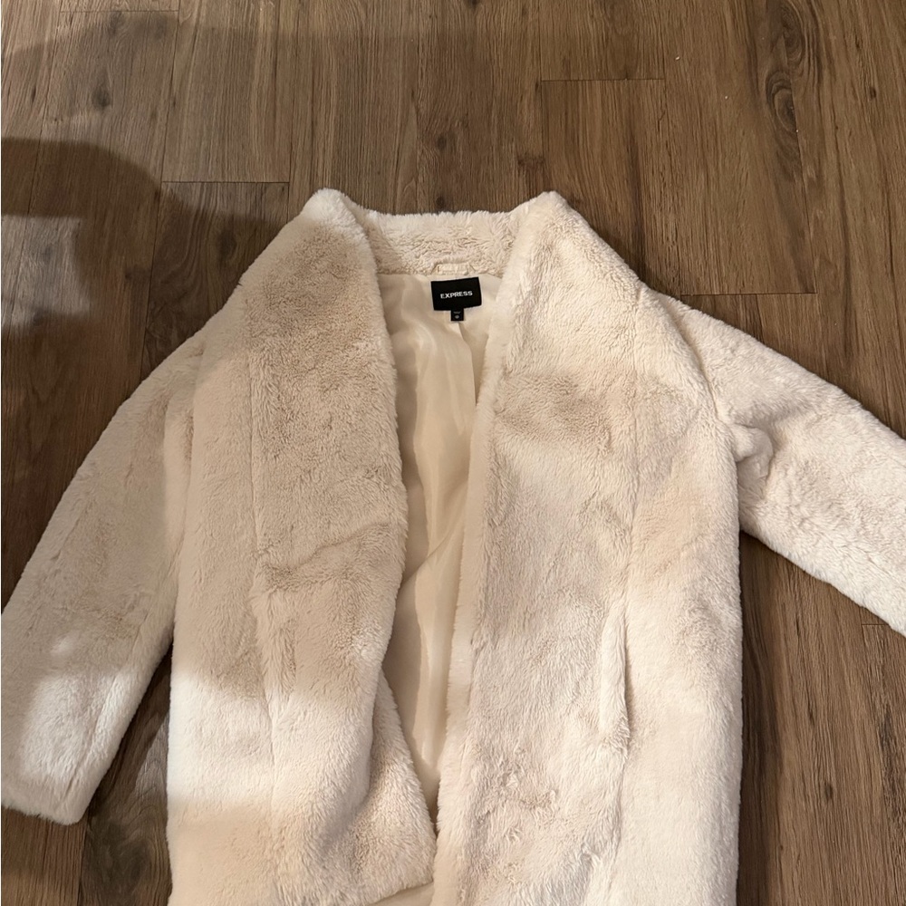 Express Cream Teddy Jacket